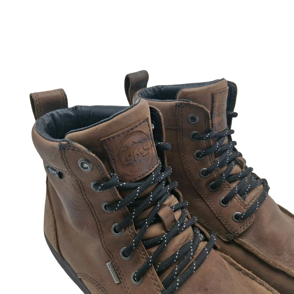 Lems Boulder Boot Waterproof Boots Mens Size 10.5 Brown Leather Chukka Ankle